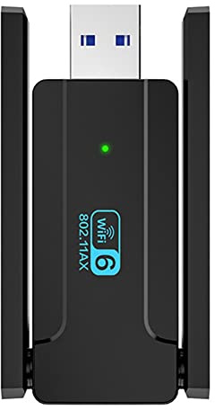 Sujurio Adattatore WiFi USB USB3.0 WiFi6 Scheda di rete wireless AX1800M 2.4G/5GHz Dual Band Scheda di rete ad alta velocità