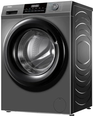 Haier Frontlader Waschmaschine 8kg I I-PRO SERIE 1 HW80-BP14929 I Washing Machine mit A-Effizienz, 1.400 U/Min. & sparsamem Inverter-Motor I Inkl. Refresh- sowie Expressprogramm und Mengenautomatik