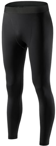 AUAYO Kompressionsbyxor för barn, sportleggings, M