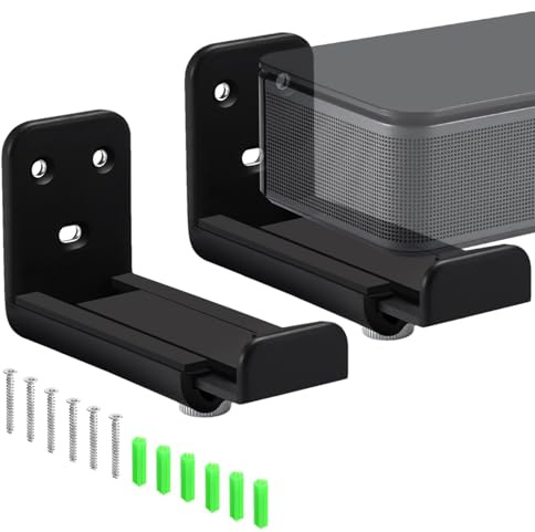 Supporti a Parete per Soundbar, di Montaggio Soundbar | Supporti Sonori Anti-Caduta,Supporto da Parete per Altoparlante Centrale per Sala Video, per Casa, Caffè, Hotel, Centr