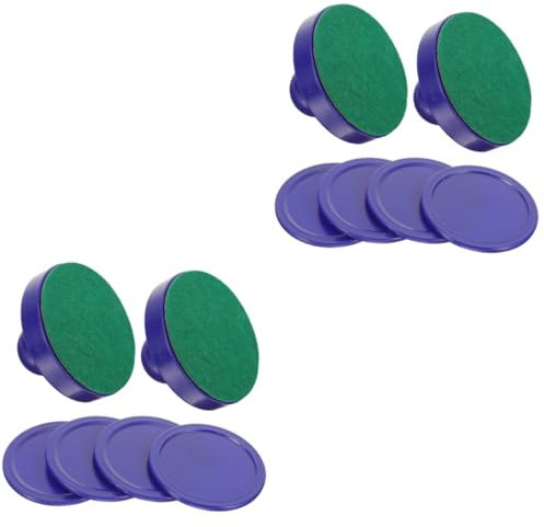 Supvox 2 Sätze Hockeyspielteile Tischhockey Sport Spiele Air-Hockey-Tisch Hockey-Puck Hockey Puck Ice Globes spielzimmer bat Ice Balls Eishockey-Schieber Partygeschenke Abs Blue