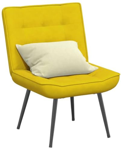 Snsowed Sillón de Relax Terciopelo Amarillo 64x74x84 cm, Butacas De Cine, Sillones Salon, Sillon Tantra Sexual, Sillón De TV, Sillon Lactancia - 4012323