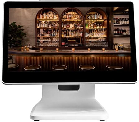 Écran de caisses enregistreuses électroniques de 15,6 pouces, écran de caisse enregistreuse POS pour petites entreprises, SSD 64 Go N2930 DDR3 4 Go, pour Restaurant/magasin