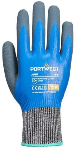 Sekureco Guante de protección anti-corte Liquid Pro HR azul AP81