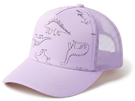 DRESHOW Småbarn Baseboll Keps Bebis Sol Hatt Söt Dinosaurie Mönstrad Mössor Unisex Bebis Trucker Hattar Spädbarn Småbarn Barn Hattar för Pojkar Flickor