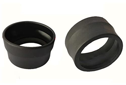 Mikroskop 2 stücke 33-38mm Gummi-Okular-Eyecup-Schutz for 33-39mm Stereo-Mikroskop-Objektiv