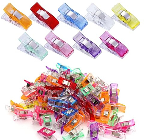 40 PCS Sewing Clips for Fabric – Quilting Clips with Strong Grip, Durable Fabric Clip for Sewing, Crafting, and Knitting, Colorful Plastic Clip for DIY Projects