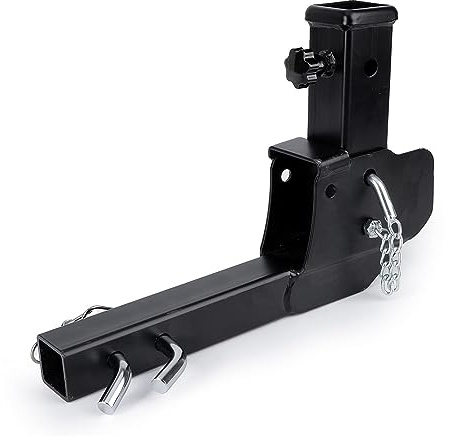 Enganche de remolque, Varilla De Fijación De Remolque Plegable Adaptador De Transporte De Silla De Ruedas De Carga De Montaje De Enganche De Remolque Ajustable De Metal De 2 Pulgadas 500 Lbs