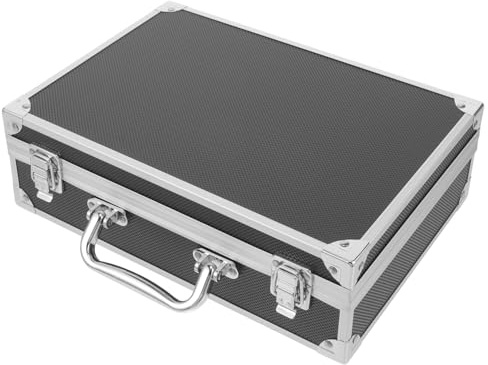 Gatuida Mallette Aluminium Rigide Rembourrée pour Outils et Instruments Boîte Portable avec Doublure Mousse Boîte de Rangement Compacte et Légère pour Professionnels
