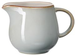 Ritzenhoff & Breker Portofino Milchkännchen, 320 ml, Sahnekännchen für 6 Personen, Skandinavisches Design mit Reaktivglasur, Steinzeug, Blaugrau
