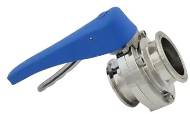 Quick installation butterfly valve 304 stainless steel quick installation sanitary manual clamp chuck butterfly valve(Plastic Handle,25mm - 50.5mm)