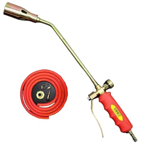 Bruciatore per erbacce, torcia per erbacce Bruciatore portatile a propano Biswitch con tubo da 6, 6 piedi e impugnatura antiscivolo per giardino, legno, ghiaccio, neve, strada