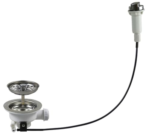 Talea Kitchen Sink Cable Control Drain Strainer Basket Waste (110mm)