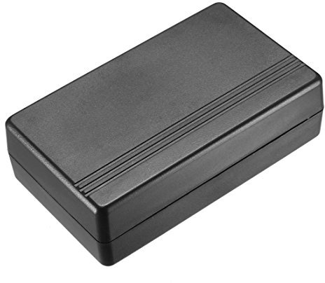 sourcing map Elektronisch DIY Anschlussdose Gehäuse Abdeckung Kunststoff 100x60x30mm Schwarz