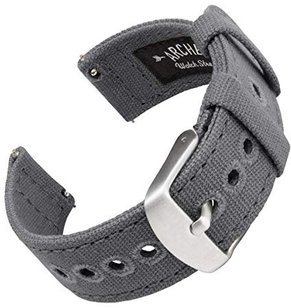 Archer Watch Straps - Canvas Uhrenarmbänder mit Schnellverschluss