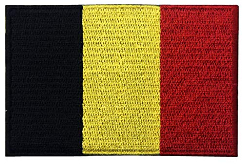 Belgien Flagge National Bestickter Aufnäher zum Aufbügeln/Annähen