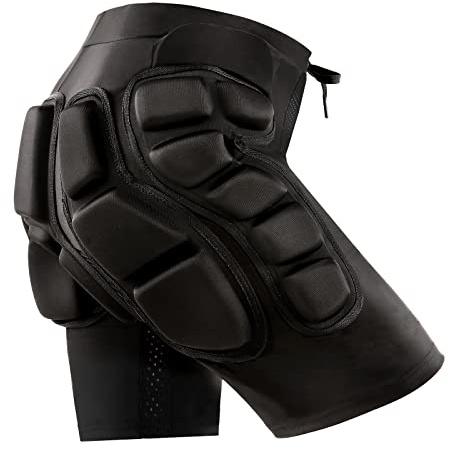 Relaxyee Pantalones Cortos Acolchados de Protección, Ropa Deportiva Resistente a los Impactos, Equipo de Protección contra Impactos al Aire Libre para Snowboard, Skate, Esquí, Monopatín