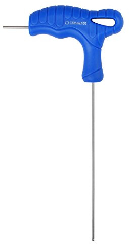 Larcele T-griff Innensechskantschlüssel mit Kugelkopf Metrisch 1 Stück (1.5mm) MEHRWEG
