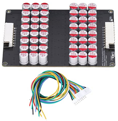 TICFOX Equilibrador de Ecualizador Activo de 12S a 16S, Universal Placa de Equilibrio de Batería de Litio Módulo de Ecualizador Activo Placa de Transferencia para LTO LPO LFP 1.8V-4.5V