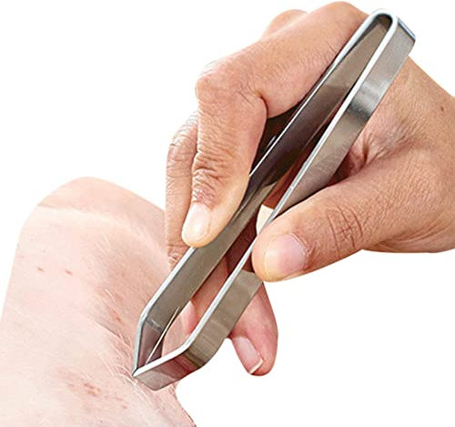 Limitoll Fish Tweezers, Sturdy Stainless Steel Fishbone Tweezers, Convenient Fishbone Tool with Ergonomics Design