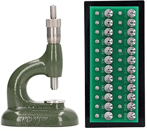 Piarktoy Uhrenreparaturwerkzeug, Uhrenpressen-Set, UhrenrüCkseiten-GehäUseschließEr, Uhrmacher-Schmuckwerkzeug, Aluminiumlegierung, GrüN, mit 48-Teiligen Matrizen