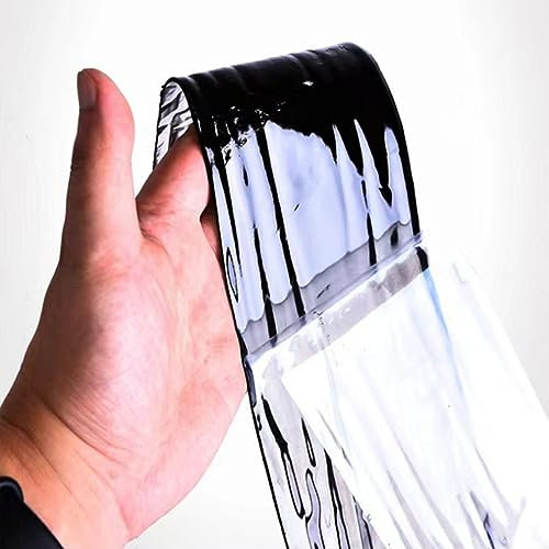 FENGSHOUU Dach Asphalt Patch Tape,Wasserdichtes Klebeband,Dichtband Selbstklebend,Isolierung Anti-UV,Wand-Riss-Reparatur-Band,für Metalldach/RV Markise/Fenster Dichtung/Boot (0.5x7m)