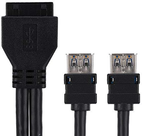 Tbest USB3.0 19/20PIN Desktop Front Motherboard Panel Mount Cable with Fixed Feet,Computer Accessories & Peripherals Desktop And Peripheral (#3)