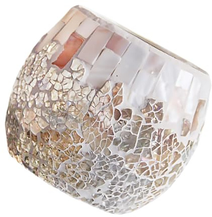 TOPBATHY Mosaik-Glas Kerzenhalter Dekorativer Kerzenständer Für Romantische Anlässe Eleganter Tischdeko Für Zuhause Für Teelichter Und Stumpenkerzen Als Für Freunde