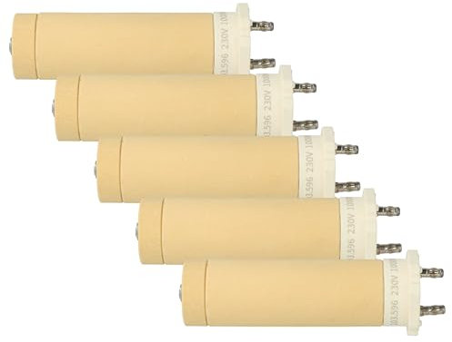 vhbw 5x Elemento calefactor compatible con Leister Triac BT pistola de soldadura de aire caliente - Cerámica, núcleo de calefacción, 3 x 10,3 cm
