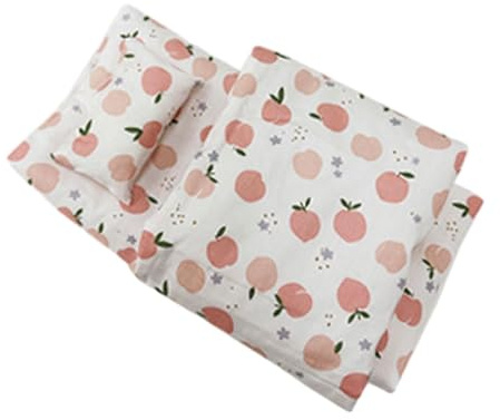 TTETTZ Hochwertiges Bettwäsche Set Puppenbettwäsche für Puppenbetten Und Etagenbetten Fantasievolles Spielvergnügen, Weiß