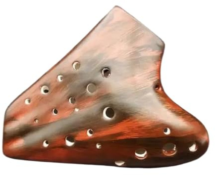 professionelle Okarina Triple Ocarina Alto C Keramik Ocarina Professionelle Instrumente Verfügbares Zubehör Ocarina of Time(Color:3/4)