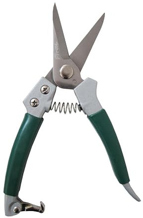 Forbici per potatura floreale, manico in alluminio con lama ad ago in acciaio inox, per disporre fiori, piante e raccogliere erbe, frutta o verdura, forbici da fiorista 20,3 cm (dritte)