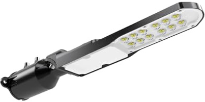 LUXULA LED Straßenleuchte SLIM - 30W 3600lm - 5000K Neutralweiß - IP65 IK08 Außenleuchte - Mast- und Wandmontage - LED Wegeleuchte Mastaufsatzleuchte für Ø 48-60mm Mast