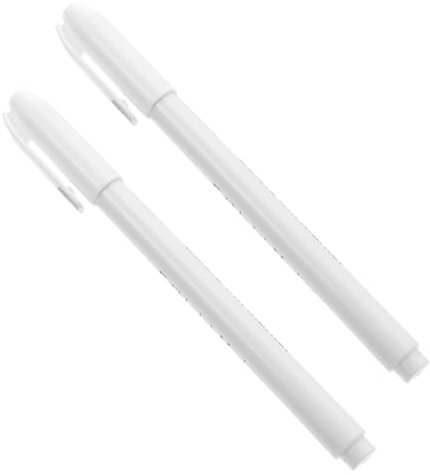 Ciieeo 2pcs White Food Coloring Edible Pens Baking Coloring Pens for Cookie Decorating Fondant