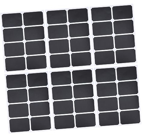 NUOBESTY 10blätter Tafelaufkleber Selbst Beschriften Schwarz Etiketten Aus Pvc Waschbar Kreative Tafelstickers Für Glasflaschen Und Küchenschränke