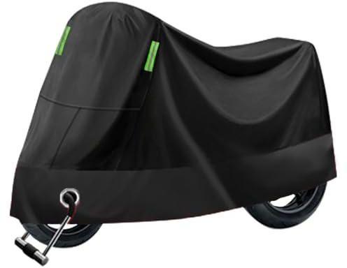 xytdatc Motorrad Abdeckplane für Honda CMX 500 Rebel / CMX500(A) Rebel /CMX500 Rebel, Winterfest UV-Schutz Breathable Outdoor Motorradabdeckung Zubehör,A Black