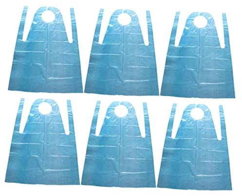 Cabilock 1pack Barbecue Aprons Disposable Sleeveless Plastic Chef Coats Kitchen Supplies for Home Restaurant Hotel