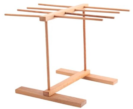 Warmhm Support de Séchage de Pâtes Réutilisable en Bois Orange