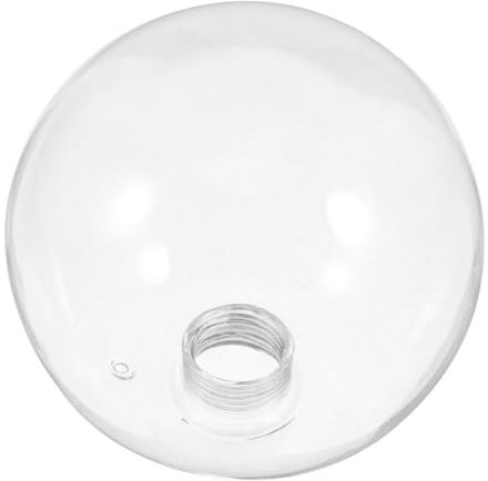 PartyKindom G9 Threaded Glass Lampshade 80mm Round Globe Cover Glass Chandelier Replacement Ceiling Fan Light Fixture for Home Office