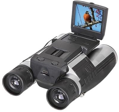 Gafas visión Nocturna, Telescopio con cámara Digital de 12x32, binoculares de vídeo y fotografía HD de 1080P con Pantalla LCD de 2,0 , trípode de Aluminio for y Camping específico,para Camping y Vig