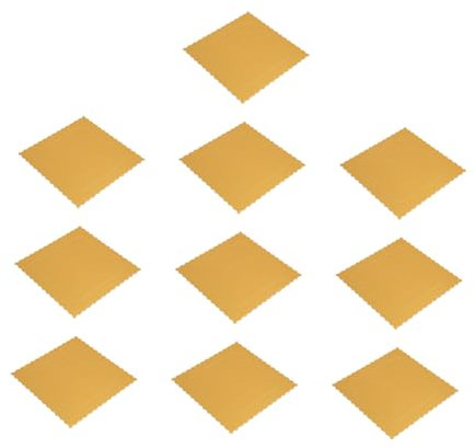 KICHOUSE 10stücke Goldene Pappkuchenplatten Für Geburtstag Wiederverwendbare Tortenunterlagen Luxuriöse Quadratische Kuchenböden Für Hochzeiten Und Feiern