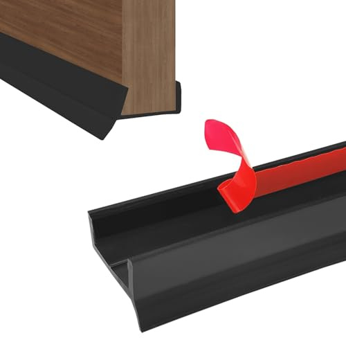 Hengrongshen Perfil de casquillo autoadhesivo para 15/16/17/18 mm, grosor de madera, zócalo para cocina, goma de silicona con borde de sellado, sello de base de cocina (negro, 3 m)
