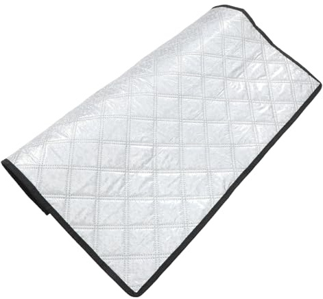 MAGICLULU Copri Congelatore a Pozzetto in Pellicola di Alluminio, Argento | Copertura Frigorifero da Esterno Balcone, Copertura per Congelatore da Esterno, Riflette Sole