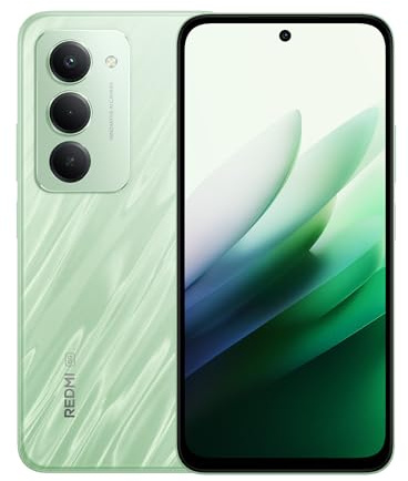 XIAOMI Redmi 15 5G Smartphone 8GB+256GB, Massive 7000mAH Battery, 144Hz 6.9 FHD Display, Quad-curved Design, 50MP AI Dual Camera, 33W Fast Charging Ripple Green (2 Years Warranty+No In-box Charger)