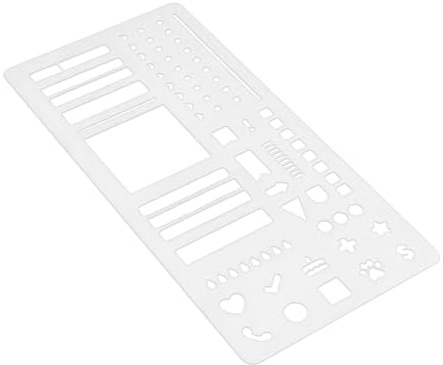 Pochoir pour journaux pointillés - Calendrier - Pochoir - Règle de dessin - Accessoires pour journal