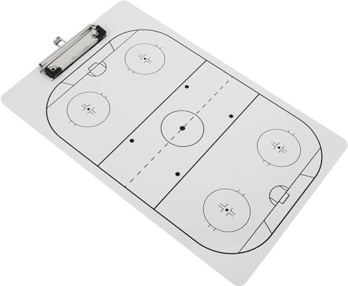 FUNOMOCYA Pizarra Blanca de Hockey sobre Hielo para Entrenadores Tablero Táctico de Borrado Rápido Portátil y Duradero Equipo de Entrenamiento para Partidos y Prácticas Deportivas