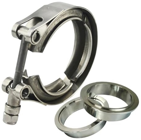 Abrazadera De Banda En V Para Escape, Con Rango De 1.5 A 6 Pulgadas Para Brida Y Silenciador(95mm 3.75inch)