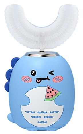 Spazzolino Automatico Per Bambini Cartone Animato 3 Modalità Con Timer | Spazzolino Elettrico A Forma Di U Per Prevenire Le Carie E Incentivare Le Abitudini Di Spazzolamento Per Bambine 2-6 Anni
