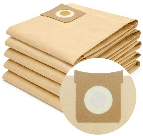 Compatible Titan Vacuum Dust Bags (10 Pack) With Rubberised Seal And Collar | for Titan 16L 20L 30L 40L Wet Dry Vacuum Cleaners TTB774VAC TTB775VAC TTB776VAC TTB777VAC