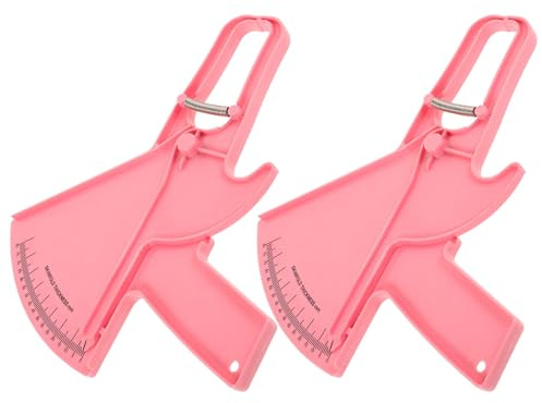 POPETPOP 2pcs Body Fat Measurement Calipers with Ergonomic Grip Plastic Skinfold Fat Caliper for Fitness Use